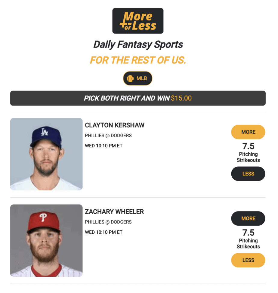 MKF Phillies vs Dodgers Monkey Knife Fight MLB picks Clayton Kershaw expert advice strategy MLB DFS more or less strikeouts pitching Zachary WHeeler dodgers phillies tonight Wednesday June 16 2021